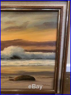 Original Oil Painting by William Henry Blackman. Seascape. Oil on canvas