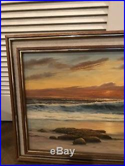 Original Oil Painting by William Henry Blackman. Seascape. Oil on canvas