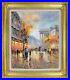 Original-Oil-Painting-on-Canvas-Framed-Signed-French-Paris-City-Sunset-View-01-rw
