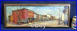 Original Oil Painting on Canvas John Gerachis Georgetown DC 3200 Block M St. NW