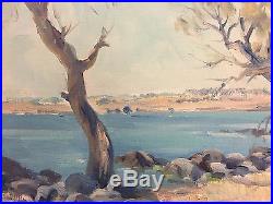 Original Oil Painting on Canvas board Ambrose Griffin On the Foreshore