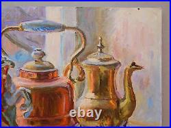Original Oil Painting on canvas Kitchen Still Life Odessa Artist Ukrainian Art