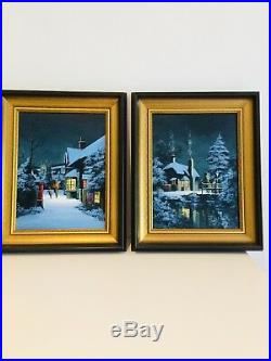 Original Oil on Canvas x2 by Alan King with Certificate from Artist Very rare