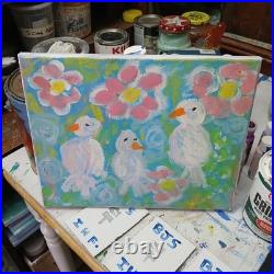 Original Painting Acrylic On Canvas 11x14 Untitled IHF