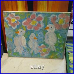 Original Painting Acrylic On Canvas 11x14 Untitled IHF