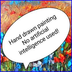 Original Painting New York City Acrylic on Canvas 60X50cm Cityscape Original Art