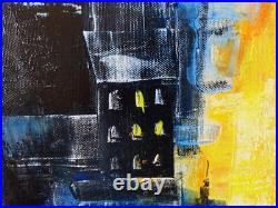 Original Painting New York City Acrylic on Canvas 60X50cm Cityscape Original Art