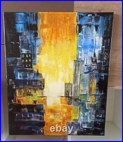 Original Painting New York City Acrylic on Canvas 60X50cm Cityscape Original Art