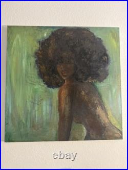Original Painting by Emerging 15-YEAR-OLD Artist Contemporary Afro Art Signed