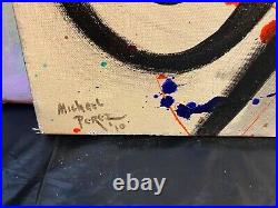 Original Painting on canvas Elizabet Signed Pop Artist Michael Perez 48 x 60