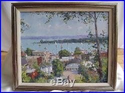 Original Pierre Bittar Oil Painting On Canvas Rare Size 18 by 15