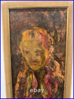 Original Quality Art Expressionism Cubism Surreal Face Girl On Canvas