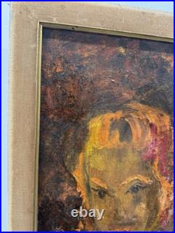 Original Quality Art Expressionism Cubism Surreal Face Girl On Canvas