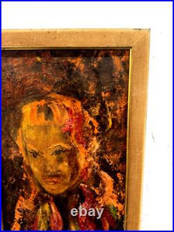 Original Quality Art Expressionism Cubism Surreal Face Girl On Canvas