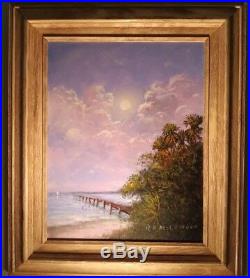 Original R. A. McLendon Florida Highwaymen Painting on Canvas 11x14, Signed