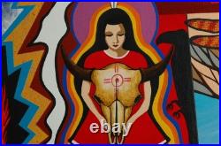 Original Raven Redfox Painting 2015 From the Estate of Lisah Runninghorse