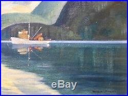Original Ronald Jackson (1902-1990) Oil on canvas board 1980 Modernist Canadian