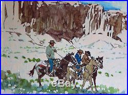 Original Ross Stefan Oil On Canvas, Halfway To Kayenta, Listed Arizona Artist