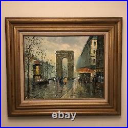 Original Rossini Oil Painting on Canvas Arc De Triomphe