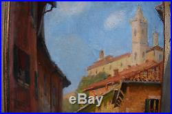 Original Russian oil on canvas Painting Sergey Gusev 1993 Perugia