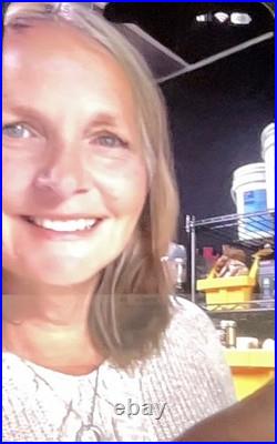 Original Signed Mixed Media Art Abstract Cat Wild Painting 11x14 OOAK