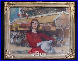 Original Signed Pal Fried (1893 1976)'Alice' Oil on Canvas in Period frame