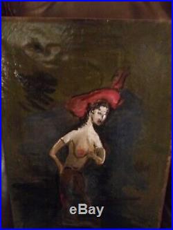 Original Signed Picasso Oil Painting on Canvas, Very Early