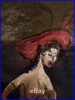 Original Signed Picasso Oil Painting on Canvas, Very Early