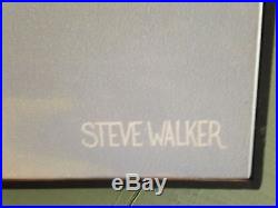 Original Signed Steve Walker 48x36 Acrylic on Canvas A Dogs Life Gay Interest