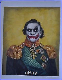 Original Superheroes General The Joker Art 100% Hand Made Oil Painting On Canvas