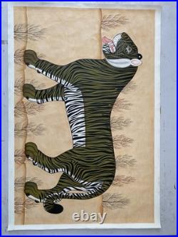 Original Tiger Oil Painting On Canvas 30Inches X 45 Inches Customise Size