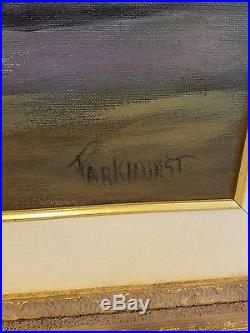 Original Violet Parkhurst Oil Painting Signed on Canvas Rare