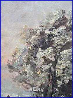 Original Walter Shirlaw Oil On Canvas Painting. Man On Horseback. Signed