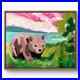 Original-Wombat-Whimsy-Landscape-8x10-Acrylic-Canvas-Panel-Signed-Wall-Art-01-yi