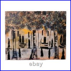 Original abstract Impressionism acrylic painting on canvas