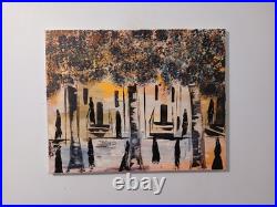 Original abstract Impressionism acrylic painting on canvas