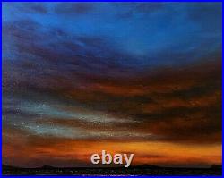 Original abstract Seascape painting TONIGHT, 30x24x1