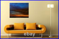 Original abstract Seascape painting TONIGHT, 30x24x1