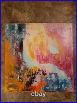 Original abstract acrylic painting on canvas