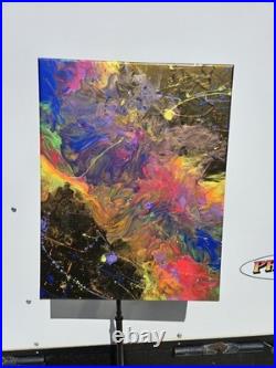Original abstract acrylic painting on canvas 14x18 OOAK