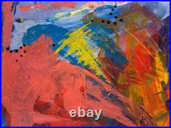 Original abstract art acrylic painting on canvas 16 X 20 Electric Sex
