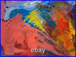 Original abstract art acrylic painting on canvas 16 X 20 Electric Sex