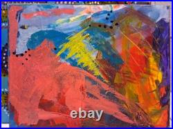 Original abstract art acrylic painting on canvas 16 X 20 Electric Sex