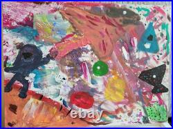 Original acrylic abstract painting on the canvas panel, new, 12/16 inches