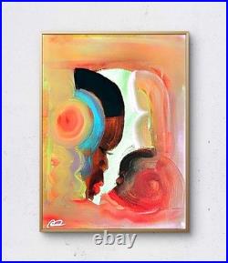 Original art 14 X 11 Life CANVAS Colorful Modern Art Acrylic Painting on Canvas