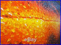 Original art fire painting canvas by Jane Crawford 2000mm Australia not print