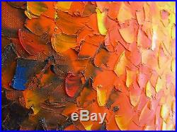 Original art fire painting canvas by Jane Crawford 2000mm Australia not print