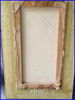 Original art painting on canvas signed framed by Rafael Aybar