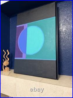 Original modern art on canvas signed framed