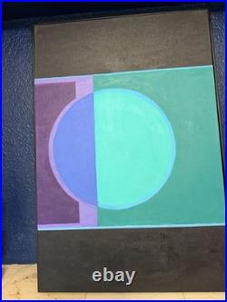 Original modern art on canvas signed framed